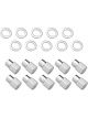 Street Pro Wheel Lug Nut Kit Chrome Dome Length 1.38 7/16 0.55