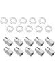 Street Pro Wheel Lug Nut Kit Chrome Length 1.38 M12x1.5 0.55