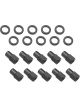 Street Pro Wheel Lug Nut Kit Black Length 1.46 7/16 .700