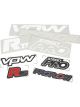 VPW Branded Decal Stickers w/ Vinyl Proflow RTS Street Pro Wheels & VPW