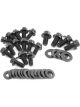 Aeroflow Oil Pan Bolt Kit Black 12 Point Head 8740 Fits SB Chevy