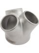 Aeroflow 3 into 1 Round Turbo Merge Collector 1x2in ID - 3x1-1/4in