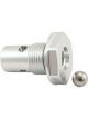 Aeroflow Roll Over Valve -10ORB Silver -10 Male ORB to -6 Female ORB