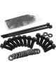 Aeroflow Oil Pan Bolt Kit Black 12 Point Head 8740 Grade Fits GM LS