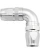 Aeroflow 590 Series PTFE 90 Degree Dual Hose Ends -10AN Silver