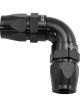 Aeroflow 590 Series PTFE 90 Degree Dual Hose Ends -12AN Black