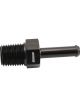 Aeroflow Male NPT to Barb Straight Adapter 1/4in to 1/4in Black