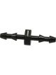 Aeroflow Male to Male 3mm (1/8in) Barb Push Lock Adapter Black