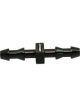 Aeroflow Male to Male 4mm (5/32in) Barb Push Lock Adapter Black