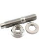 Aeroflow M10x1.50mm Titanium Stud 12 Point Locking Nut & Washer Kit