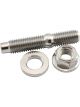 Aeroflow M10 x 1.50mm Titanium Stud Locking Hex Nut & Washer Kit