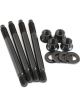 Aeroflow Carburettor Stud Kit For 2in Spacer 3.70in OAL Black 4 Pack