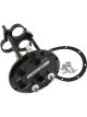 Aeroflow Billet Low Profile Triple 40mm Fuel Pump Hanger Black