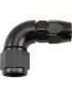 Aeroflow 200 Series Teflon 90 Deg Hose End -10AN to -8 Black