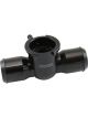 Aeroflow Billet Aluminium Inline Radiator Hose Filler Black