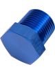 Aeroflow NPT Hex Head Plug 1/16in Blue Finish