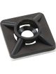 Aeroflow Cable Tie Self Adhesive Mount 19x19mm 100 Pack Black