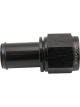 Aeroflow Straight Hose Barb 5/8in to -8AN Female Black Finish