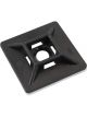 Aeroflow Cable Tie Self Adhesive Mount 28x28mm 25 Pack Black