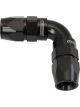 Aeroflow 590 Series PTFE 90 Degree Dual Hose Ends -6AN Black