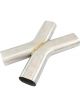 Aeroflow 3in Oval Tube X Pipe 2-1/4in H x 3-1/2in W 1/16in Wall
