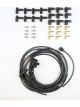 Lokar Vintage Series Ignition Lead Set Black w/ Blue Tracers