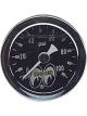 Mooneyes Moon 1-1/2in Fuel Press Gauge 0-100 PSI Black Face Liquid