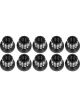 RC 12-Point Wheel Nut Set 1/2-20in R/H Thread Black 10 Pack