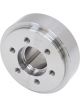 Romac Steel Blower Crank Hub Fits BB Chev 6-Bolt Dual Keyway Neutral
