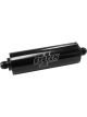 System One Long Billet In-Line Fuel Filter Black -8AN Ends