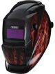 Draper Tools Auto-Darkening Welding Helmet Red Flames