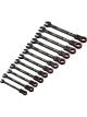 Draper Tools HI-TORQ Metric Flex Head Ratchet Combination Spanner 12 Pcs