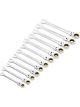 Draper Tools HI-TORQ Metric Flex Head Ratchet Combination Spanner 12 Pcs