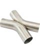 Aeroflow Stainless Steel Exhaust X-Pipe 3 Inch O.D 45 Degree Bends
