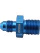 Aeroflow Metric to Male Flare Adapter M14 x 1.25mm to -6AN Blue