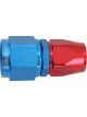 Aeroflow Straight Stepped Hose End -10AN to -8 Hose Blue/Red