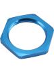 Aeroflow Replacement -6AN Half Nut for all Bulkheads Blue Finish