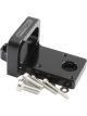 Aeroflow 4 Port Boost Solenoid Sensor Mounting Bracket Black Finish