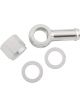 Aeroflow 90 Deg Fuel Pump Banjo Kit Silver 3/8