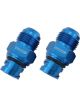 Aeroflow Cover Breather Adapter Blue Male -10AN Ford Coyote