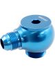 Aeroflow 90 Deg Low Profile -12ORB to -10AN Male Adapter Blue