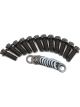 Aeroflow SB Chev Intake Bolts Black 12 Point Head Pack of 12