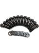 Aeroflow GM LS Intake Valley Plate Bolts Black 12Pt Head Pack of 10