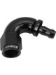 Aeroflow Push Lock 120 Deg Hose End -6AN To 5/16
