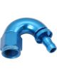 Aeroflow Push Lock 150 Deg Hose End -6AN To 5/16