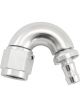 Aeroflow Push Lock 120 Deg Hose End -6AN To 5/16