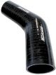 Aeroflow Gloss Black 45 Deg Silicone Elbow Hose 35mm I.D 3-Ply