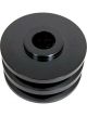 Mechman Double V-Groove Alternator Pulley, Black Finish