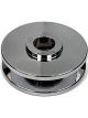 Mechman Single V-Groove Alternator Pulley, Chrome Finish