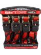 Phoenix Ratchet Tie Down 25mm x 3 Metres Load Rating 350Kg Pack of 4